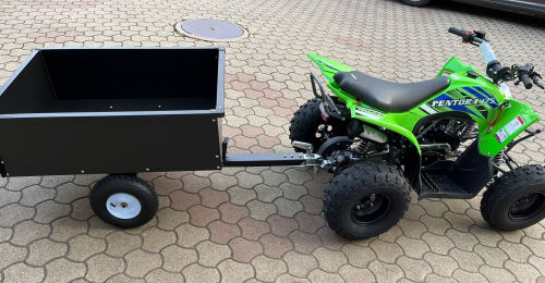 Mikilon Pentora 125cc 3+1 8" + ATV Anhänger mit Kippfunktion (Gesamtpaket)
